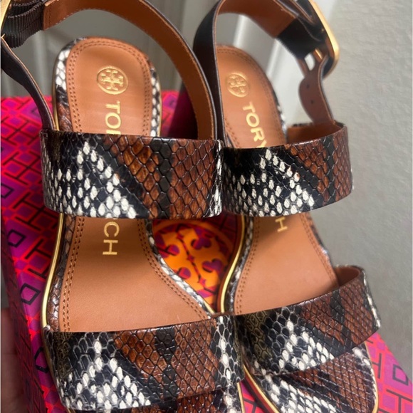 Tory Burch Shoes - Tory Burch Multicolor Snakeskin Sandals